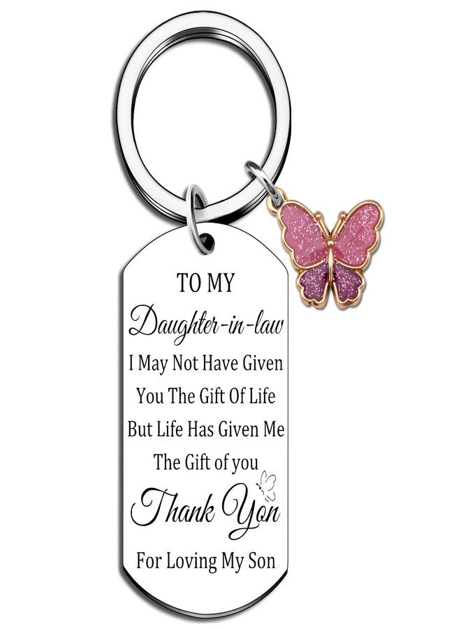 Aisity Daughter In Law Gifts Unique Birthday Gifts for Daughter In Law Birthday Wedding Anniversary Christmas Mothers Day Gift for Daughter-In-Law Keychain Ideas Stocking Stuffers For Women - Image 1